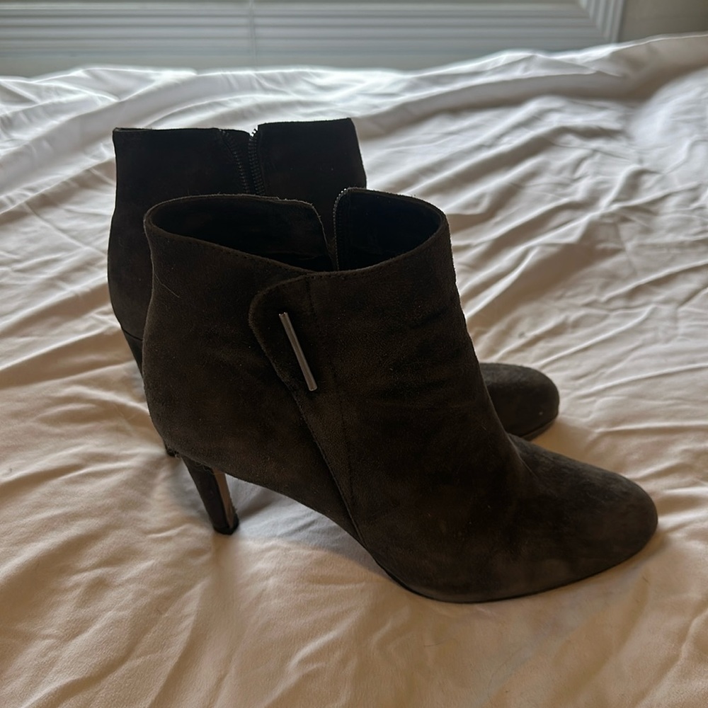Vince Camuto Charlotte Charcoal Grey True Suede Boots